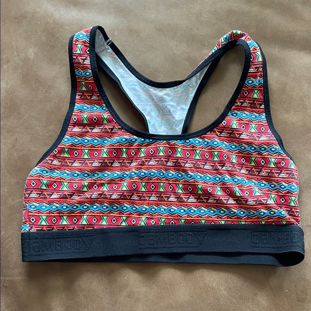 BamBody Aztec Print Sports Bra